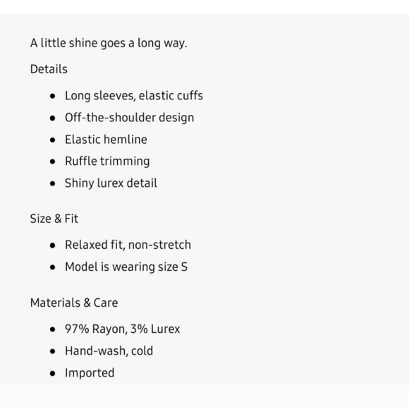 Dynamite Floral Off Shoulder Blouse, Size S - Picture 4 of 10